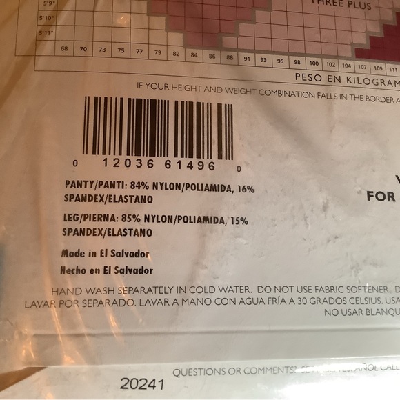 Hanes Silk Reflections control top pantyhose, barely black, size: Two Pl… - Picture 9 of 10